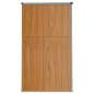 vidaXL Gerätehaus Braun 161x89x161 cm Verzinkter Stahl vidaXL Gerätehaus Braun 161x89x161 cm Verzinkter Stahl