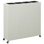 vidaXL Garten-Hochbeet mit 4 Töpfen 80x22x79 cm Poly Rattan Weiß vidaXL Garten-Hochbeet mit 4 Töpfen 80x22x79 cm Poly Rattan Weiß