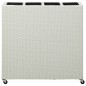 vidaXL Garten-Hochbeet mit 4 Töpfen 80x22x79 cm Poly Rattan Weiß vidaXL Garten-Hochbeet mit 4 Töpfen 80x22x79 cm Poly Rattan Weiß