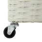 vidaXL Garten-Hochbeet mit 4 Töpfen 80x22x79 cm Poly Rattan Weiß vidaXL Garten-Hochbeet mit 4 Töpfen 80x22x79 cm Poly Rattan Weiß