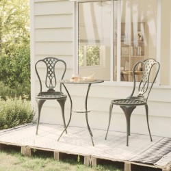 vidaXL 3-tlg. Bistro-Set Aluminiumguss Grün