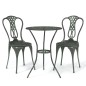 vidaXL 3-tlg. Bistro-Set Aluminiumguss Grün vidaXL 3-tlg. Bistro-Set Aluminiumguss Grün