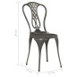 vidaXL 3-tlg. Bistro-Set Aluminiumguss Bronzen vidaXL 3-tlg. Bistro-Set Aluminiumguss Bronzen