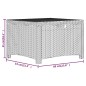 vidaXL Garten-Aufbewahrungsbox 60x54x41 cm PP Rattan Weiß vidaXL Garten-Aufbewahrungsbox 60x54x41 cm PP Rattan Weiß