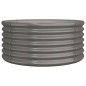 vidaXL Pflanzkübel Pulverbeschichteter Stahl 80x80x36 cm Grau vidaXL Pflanzkübel Pulverbeschichteter Stahl 80x80x36 cm Grau