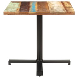 vidaXL Bistrotisch Quadratisch 80x80x75 cm Altholz Massiv
