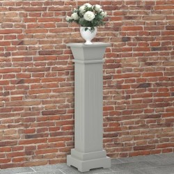 vidaXL Klassischer Säulen-Pflanzenständer Grau 17x17x66 cm MDF