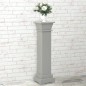 vidaXL Klassischer Säulen-Pflanzenständer Grau 17x17x66 cm MDF vidaXL Klassischer Säulen-Pflanzenständer Grau 17x17x66 cm MDF