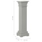vidaXL Klassischer Säulen-Pflanzenständer Grau 17x17x66 cm MDF vidaXL Klassischer Säulen-Pflanzenständer Grau 17x17x66 cm MDF