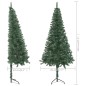 vidaXL Künstlicher Eck-Weihnachtsbaum Grün 120 cm PVC vidaXL Künstlicher Eck-Weihnachtsbaum Grün 120 cm PVC