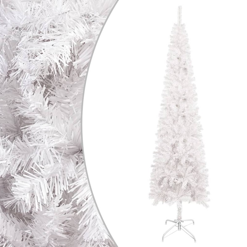 vidaXL Schlanker Weihnachtsbaum Weiß 240 cm vidaXL Schlanker Weihnachtsbaum Weiß 240 cm