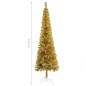 vidaXL Schlanker Weihnachtsbaum Golden 120 cm vidaXL Schlanker Weihnachtsbaum Golden 120 cm