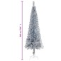 vidaXL Schlanker Weihnachtsbaum Silbern 180 cm vidaXL Schlanker Weihnachtsbaum Silbern 180 cm