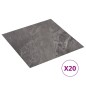 vidaXL PVC-Fliesen Selbstklebend 20 Stk. 1,86 m² Schwarzes Muster vidaXL PVC-Fliesen Selbstklebend 20 Stk. 1,86 m² Schwarzes Muster