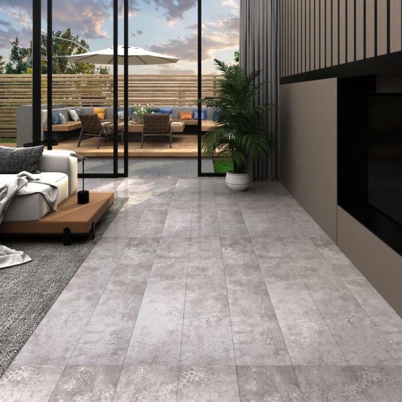 vidaXL PVC-Fliesen Selbstklebend 5,21 m² 2 mm Erdgrau vidaXL PVC-Fliesen Selbstklebend 5,21 m² 2 mm Erdgrau