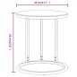 vidaXL Beistelltisch Golden und Transparent 45 cm Hartglas vidaXL Beistelltisch Golden und Transparent 45 cm Hartglas