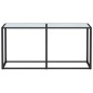 vidaXL Konsolentisch Weiß Marmor-Optik 160x35x75,5 cm Hartglas vidaXL Konsolentisch Weiß Marmor-Optik 160x35x75,5 cm Hartglas