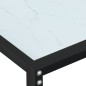vidaXL Konsolentisch Weiß Marmor-Optik 160x35x75,5 cm Hartglas vidaXL Konsolentisch Weiß Marmor-Optik 160x35x75,5 cm Hartglas