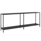 vidaXL Konsolentisch Schwarz 200x35x75,5 cm Hartglas vidaXL Konsolentisch Schwarz 200x35x75,5 cm Hartglas