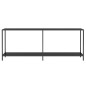 vidaXL Konsolentisch Schwarz 200x35x75,5 cm Hartglas vidaXL Konsolentisch Schwarz 200x35x75,5 cm Hartglas