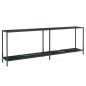 vidaXL Konsolentisch Schwarz 220x35x75,5 cm Hartglas vidaXL Konsolentisch Schwarz 220x35x75,5 cm Hartglas