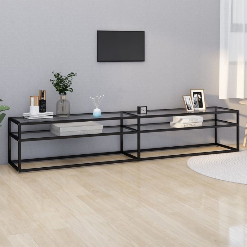 vidaXL TV-Schrank Transparent 220x40x40,5 cm Hartglas vidaXL TV-Schrank Transparent 220x40x40,5 cm Hartglas