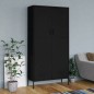 vidaXL Kleiderschrank Schwarz 90x50x180 cm Stahl vidaXL Kleiderschrank Schwarz 90x50x180 cm Stahl
