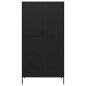 vidaXL Kleiderschrank Schwarz 90x50x180 cm Stahl vidaXL Kleiderschrank Schwarz 90x50x180 cm Stahl