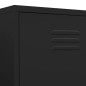 vidaXL Kleiderschrank Schwarz 90x50x180 cm Stahl vidaXL Kleiderschrank Schwarz 90x50x180 cm Stahl