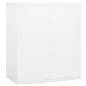 vidaXL Aktenschrank Weiß 90x46x103 cm Stahl vidaXL Aktenschrank Weiß 90x46x103 cm Stahl