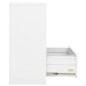 vidaXL Aktenschrank Weiß 90x46x103 cm Stahl vidaXL Aktenschrank Weiß 90x46x103 cm Stahl
