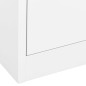 vidaXL Aktenschrank Weiß 90x46x103 cm Stahl vidaXL Aktenschrank Weiß 90x46x103 cm Stahl