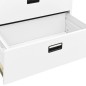 vidaXL Aktenschrank Weiß 90x46x103 cm Stahl vidaXL Aktenschrank Weiß 90x46x103 cm Stahl