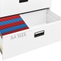 vidaXL Aktenschrank Weiß 90x46x103 cm Stahl vidaXL Aktenschrank Weiß 90x46x103 cm Stahl