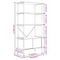 vidaXL Regal mit 5 Böden und Schrank 80x40x163 cm Stahl Holzwerkstoff vidaXL Regal mit 5 Böden und Schrank 80x40x163 cm Stahl Holzwerkstoff