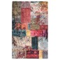 vidaXL Teppich Waschbar Patchwork 160x230 cm Mehrfarbig Rutschfest