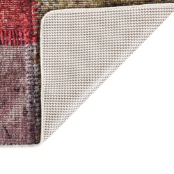 vidaXL Teppich Waschbar Patchwork 160x230 cm Mehrfarbig Rutschfest