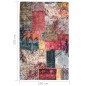vidaXL Teppich Waschbar Patchwork 160x230 cm Mehrfarbig Rutschfest