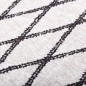 vidaXL Teppich Waschbar 160x230 cm Schwarz und Weiß Rutschfest vidaXL Teppich Waschbar 160x230 cm Schwarz und Weiß Rutschfest