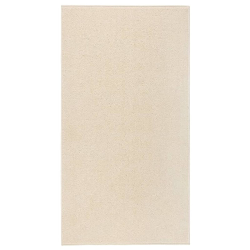 vidaXL Teppich Kurzflor 80x150 cm Creme vidaXL Teppich Kurzflor 80x150 cm Creme