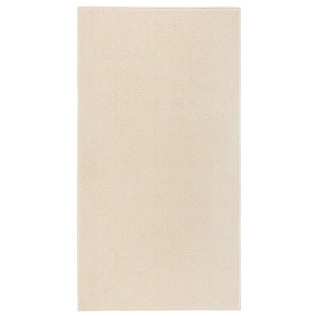 vidaXL Teppich Kurzflor 80x150 cm Creme