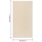 vidaXL Teppich Kurzflor 80x150 cm Creme vidaXL Teppich Kurzflor 80x150 cm Creme