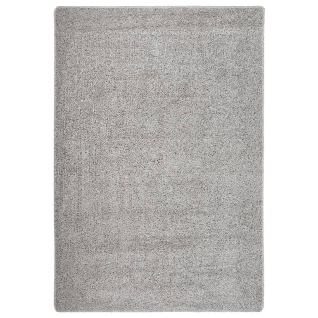 vidaXL Shaggy-Teppich Hellgrau 120x170 cm Rutschfest