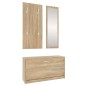 vidaXL 3-tlg. Flurmöbel-Set Sonoma-Eiche Holzwerkstoff vidaXL 3-tlg. Flurmöbel-Set Sonoma-Eiche Holzwerkstoff