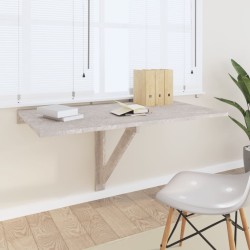 vidaXL Wand-Klapptisch Betongrau 100x60x56 cm Holzwerkstoff