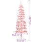 vidaXL Künstlicher Halb-Weihnachtsbaum mit Ständer Schlank Rosa 150 cm vidaXL Künstlicher Halb-Weihnachtsbaum mit Ständer Schlank Rosa 150 cm
