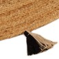 vidaXL Teppich Geflochten mit Quasten 150 cm Jute Rund vidaXL Teppich Geflochten mit Quasten 150 cm Jute Rund