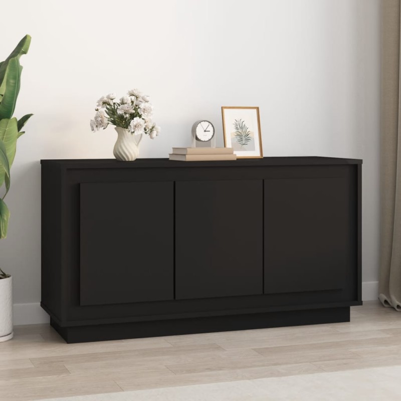 vidaXL Sideboard Schwarz 102x35x55 cm Holzwerkstoff vidaXL Sideboard Schwarz 102x35x55 cm Holzwerkstoff