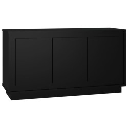 vidaXL Sideboard Schwarz 102x35x55 cm Holzwerkstoff