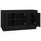 vidaXL Sideboard Schwarz 102x35x55 cm Holzwerkstoff vidaXL Sideboard Schwarz 102x35x55 cm Holzwerkstoff